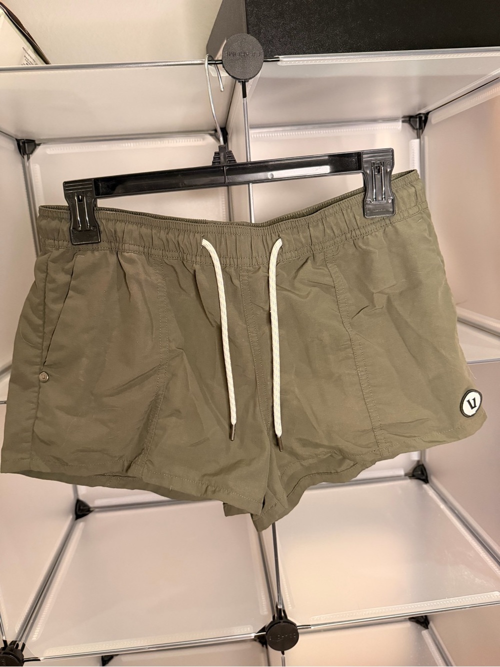 Vuori Olive Green Ripstop Shorts